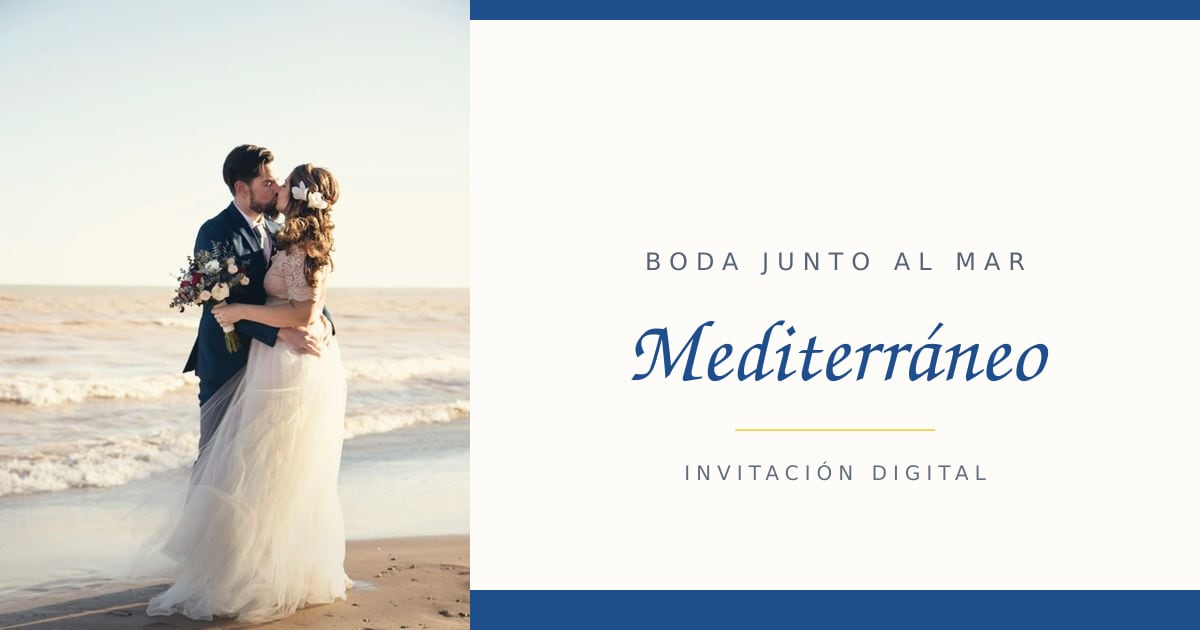 Portada de la invitación Mediterráneo